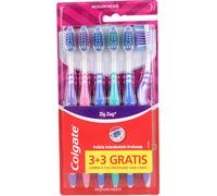 6 confezioni di colgate spazzolino medio zig zag x 6