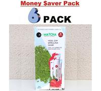 6 CONFEZIONI Matcha Detox Premium 6x20 Bustine di Tè Verde alla Fragola Giapp...