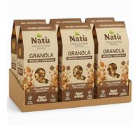 6 Confezioni Porridge o Granola Bio 250g - Nocciole e Cioccolato/Mandorle e Mirtilli Rossi - Fonte di Proteine Vegetali, Ricchi di Fibre (Nocciole e Cioccolato (Granola))