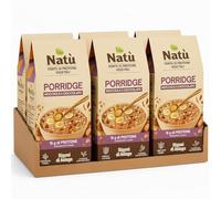 6 Confezioni Porridge o Granola Bio 250g - Nocciole e Cioccolato/Mandorle e Mirtilli Rossi - Fonte di Proteine Vegetali, Ricchi di Fibre (Nocciole e Cioccolato (Porridge))