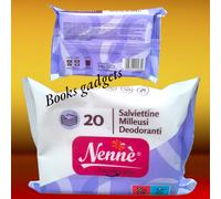6 Confezioni (Tot.120 Salviette) Nennè Salviettine Milleusi Deodoranti Igieniche