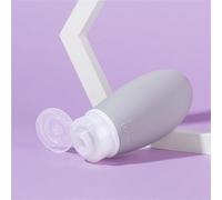 6 contenitori da viaggio 100 ml for articoli toeletta, a prova di perdite, in silicone, for shampoo, balsamo, lozione, detergente for viso e corpo Per Viaggi(Light Grey)