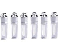 6 contenitori vuoti da 3 ml per lucidalabbra, trasparenti, ricaricabili, mini contenitori trasparenti per rossetto, per trucco fai da te, lucidalabbra