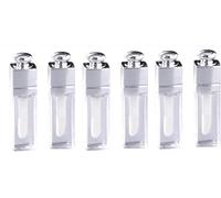 6 contenitori vuoti trasparenti da 3 ml, contenitori per lucidalabbra, riutilizzabili, mini contenitori trasparenti per rossetto, per trucco fai da te