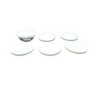 6 coperchi Ø 12,5 cm, colore bianco, adatti per insalata e ciotola di vetro in melamina Ø 12 cm