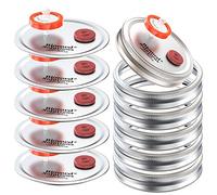 6 coperchi per coltura liquida a bocca larga, tipo split Coltivazione Mason Jar coperchio con filtro siringa PTFE 0,22um e porte di iniezione autorigeneranti da 20 mm per (argento)