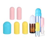 6 coperture per bottiglie da viaggio in silicone, 3 dimensioni, colorate, resistenti alle perdite, tappi per articoli da toeletta per shampoo, lozioni, accessori essenziali per le vacanze in crociera