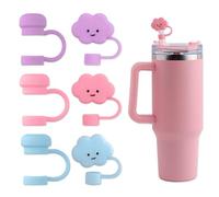 6 coperture per cannuccia per bicchieri Stanley da 30 e 1,134 g, tappo per cannuccia da 10 mm, copertura per cannuccia riutilizzabile in silicone, tappo per cannuccia riutilizzabile a prova di polvere