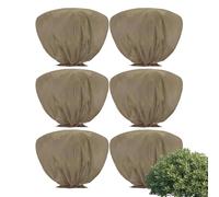 6 coperture per piante antigelo, protezione antigelo per piante da giardino, coperture antigelo con coulisse, per piante invernali, giubbotti riscaldanti per arbusti, alberi, patio, prati e giardino