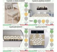 6 Coprisedia+Tovaglia 6/12Posti+Copriforno+Copricucina Kit Cucina Made in Italy