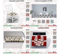 6 Coprisedia+Tovaglia+Copriforno+Copricucina+Runner Kit Cucina Made In Italy