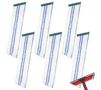 6 coprisedili di ricambio in microfibra, compatibili con lavavetri professionali Vileda 2 in 1, per la pulizia delle finestre (non per estrattori finestre)