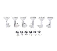 6 corde 18:1 sigillate per basso, accordatura per basso, accordatura pioli per basso compatibile con Ibanez/Yamaha Style acustico/basso elettrico, cromato 3L/3R