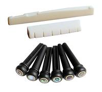 6 corde chitarra acustica ponte e e 6pcs chitarra ponte piroli + nero