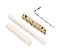 6 corde di ossa di chitarra, sella per chitarra in metallo e sostituzione dei dadi con L-Wrench e viti per chitarre acustiche che riparano le parti