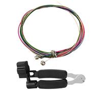 6 corde per chitarre colorate e 1 strumento per il cambio della corda