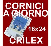 6 Cornici a Giorno 18x24 in Crilex Antinfortunistico, Ultra- Trasparente e Leggero - Cornice in Crilex 18x24 - Conf. da 6 Pz.