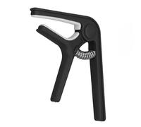 6 Corpi Capo, Robusto Abs Spring Anche a Pressione Capo per Chitarra Acustica Ukulele Bass Banjo Mandolino, Look Semplice e Moderno, Ideale per Tutti i Chitarristi (Nero)