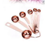 6 cucchiai dosatori in acciaio inossidabile per impieghi gravosi per