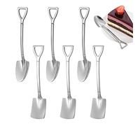 6 cucchiaini in acciaio inox per mescolare caffè, cucchiaini da dessert, zucchero, cucchiaini per tè in cucina