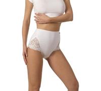 6 Culotte maxi vita alta da donna cotone elastisco Snelly slip alto pizzo S401