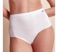 SNELLY 6 Slip Maxi Culotte Donna Cotone Elasticizzato Art. 396 (4, Bianco)