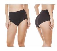 6 culotte Slip da donna maxi vita alta in cotone modal elasticizzato Jadea 787