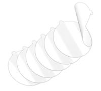 6 cuscinetti biadesivi per supporto per telefono auto, 70 mm, in gel trasparente, resistente, kit di ricambio per ventosa, cruscotto, cellulare, parabrezza, dash cam, base GPS