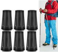 6 cuscinetti in gomma Nordic Walking - per tutti i bastoncini fino a 11 mm di diametro