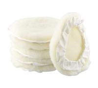 6 cuscinetti in lana di agnello da 17,8 cm, ruote per lucidatura aggressive per il restauro e i dettagli della vernice dell'auto, compatibili con lucidatrici elettriche o pneumatiche