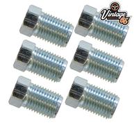 6 Cuscinetto Tubo Freno Raccordi Connettori 3/8 " UNF 24Tpi Interamente Cuciture