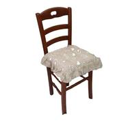 6 Cuscini Sedie Cucina Coprisedia Imbottiti Cuore Laccetti Beige Rosso Grigio-Paris Beige