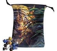 6 Custodia per tarocchi - Sacchetti per gioielli con coulisse - Borsa per carte dei tarocchi con stampa di animali Borsa per dadi Porta carte dei tarocchi Borse per gioielli di piccole dimensioni,