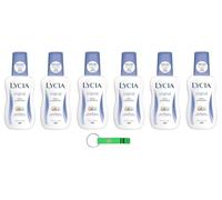 6 deodoranti Lycia Vapo originali, senza deodorante a gas, con micro spugne a effetto secco, deodorante da 75 ml + portachiavi Beni Culinari