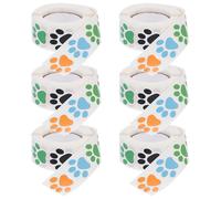 6 di tatuaggi con impronte di zampe Adesivi con impronte di cani da