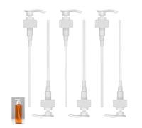 6 distributori di sciroppo, dispenser per pompa, pompa dosatrice per bottiglie, sciroppo, per 500 ml/1000 ml e 28/410, contenitore filettato per shampoo, riutilizzabile per sciroppo, balsamo