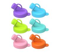 6 divisioni Chiusure per barattoli in elastomero Piano impermeabile Preferenze colore multiple Lavabile in lavastoviglie Coperchi in silicone non mortalmente ermetici per liquidi