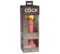 Pipedream King Cock Elite 6" Silicone Dual Density Cock Light