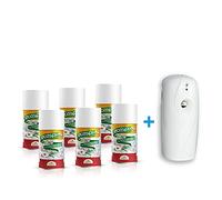 6 ECO SPRAY 250ml + 1 erogatore automatico, insetticida per mosche e zanzare a base di estratto di Piretro (2)