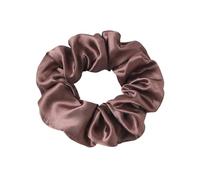 6 elastici per capelli a forma di intestino crasso, in raso, elastici per capelli, grandi scrunchie, morbidi anelli per capelli per donne e ragazze, colore marrone scuro