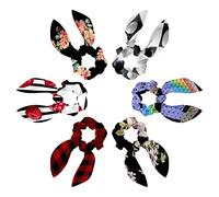6 elastici per capelli a scrunchies bianchi neri scrunchies elastici per capelli coda di cavallo elastici per donne ragazze bambini