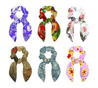 6 elastici per capelli con insetti e funghi, bruchi e farfalle, elastici per coda di cavallo, per donne e ragazze