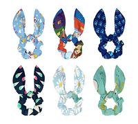6 elastici per capelli con motivo a cigno bianco per nuotare in piscina, elastici per capelli blu, elastici per coda di cavallo, per donne, ragazze e bambini