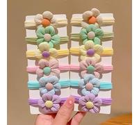 6 elastici per capelli per bambini, morbidi elastici per capelli a forma di fiore, accessori per capelli per bambine e bambine, per acconciature spesse o sottili, elastici per capelli per neonati