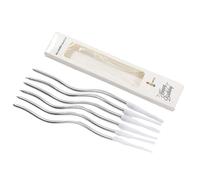 6 eleganti tortine ricurve placcate in oro colorate per compleanno e baby shower, decorazione per feste e anniversari