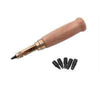 6 en 1 Poinçon Central Automatique Ensemble De Poinçons en Cuir 6pcs Outil De Reliure De Poinçon De Trou De Vis Réglable Oinçon Durable Pour Cuir Pour Marquage Et Poinçonnage