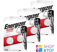 6 Energizer CR2430 Litio batteries 3V a Moneta DL2430 ECR2430 Exp 2033 Nuovo