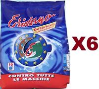 6 ERIDANO DETERSIVO LAVATRICE POLVERE CONTRO TUTTE LE MACCHIE 10 MISURINI 750GR