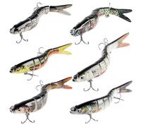 6 esche da pesca, esche artificiali per luccio, pesce persico e acqua salata