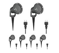 6 faretti da giardino DUK per esterni, IP65, connettore antracite, 1x GU10 max.